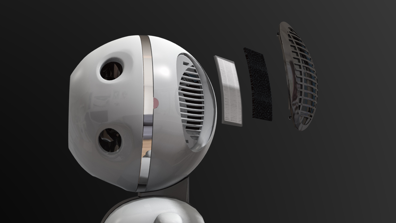 機器人風扇廣告3D動畫製作